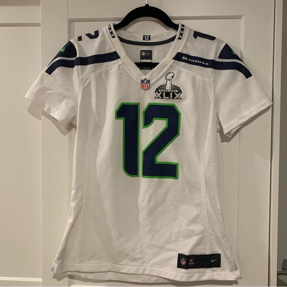 12th Man Fan Super Bowl XLIX 49 women’s small jersey